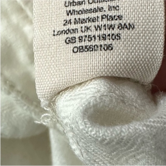 Free People White Linen High Waisted Pants - Picture 5 of 6